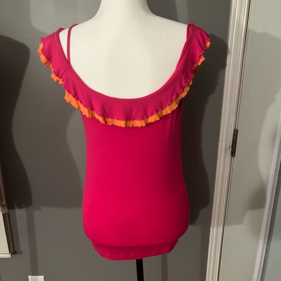 TOGETHER Cute off the shoulder Top size 6-8 - Picture 7 of 9